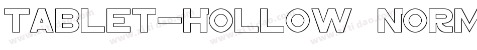 Tablet-Hollow Normal字体转换